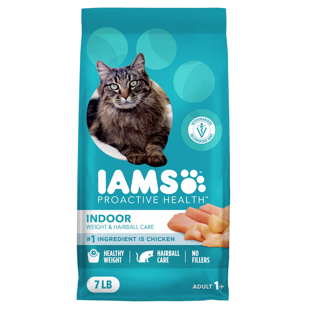 IAMS Proactive Health indoor weight control kibble supports healthy metabolism.