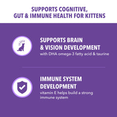 IAMS Proactive Health Kitten real chicken ingredient highlights primary protein for active kittens.