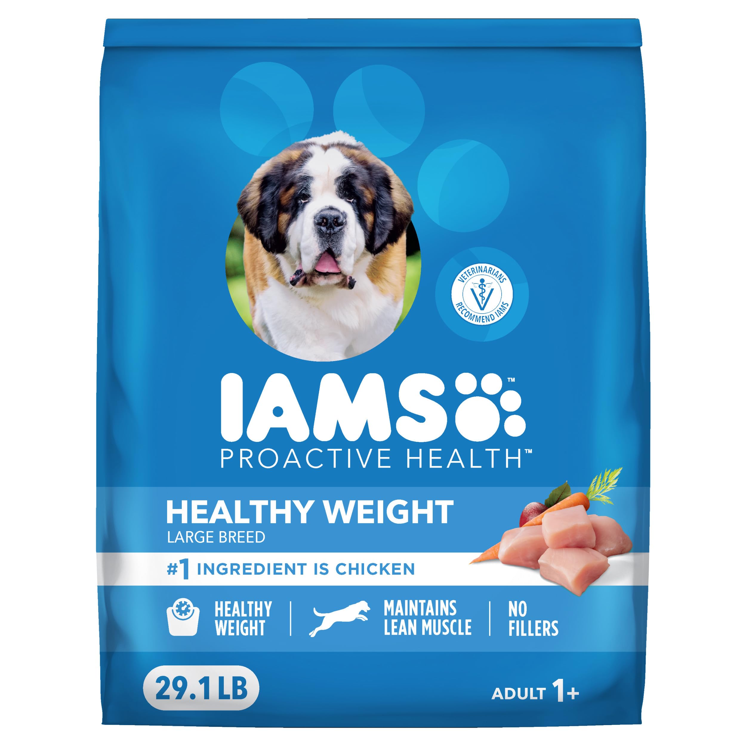 IAMS Proactive Health large breed with real chicken as first ingredient for muscle support