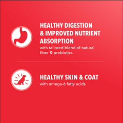 IAMS Proactive Health Minichunks Lamb & Rice ingredients graphic featuring real lamb