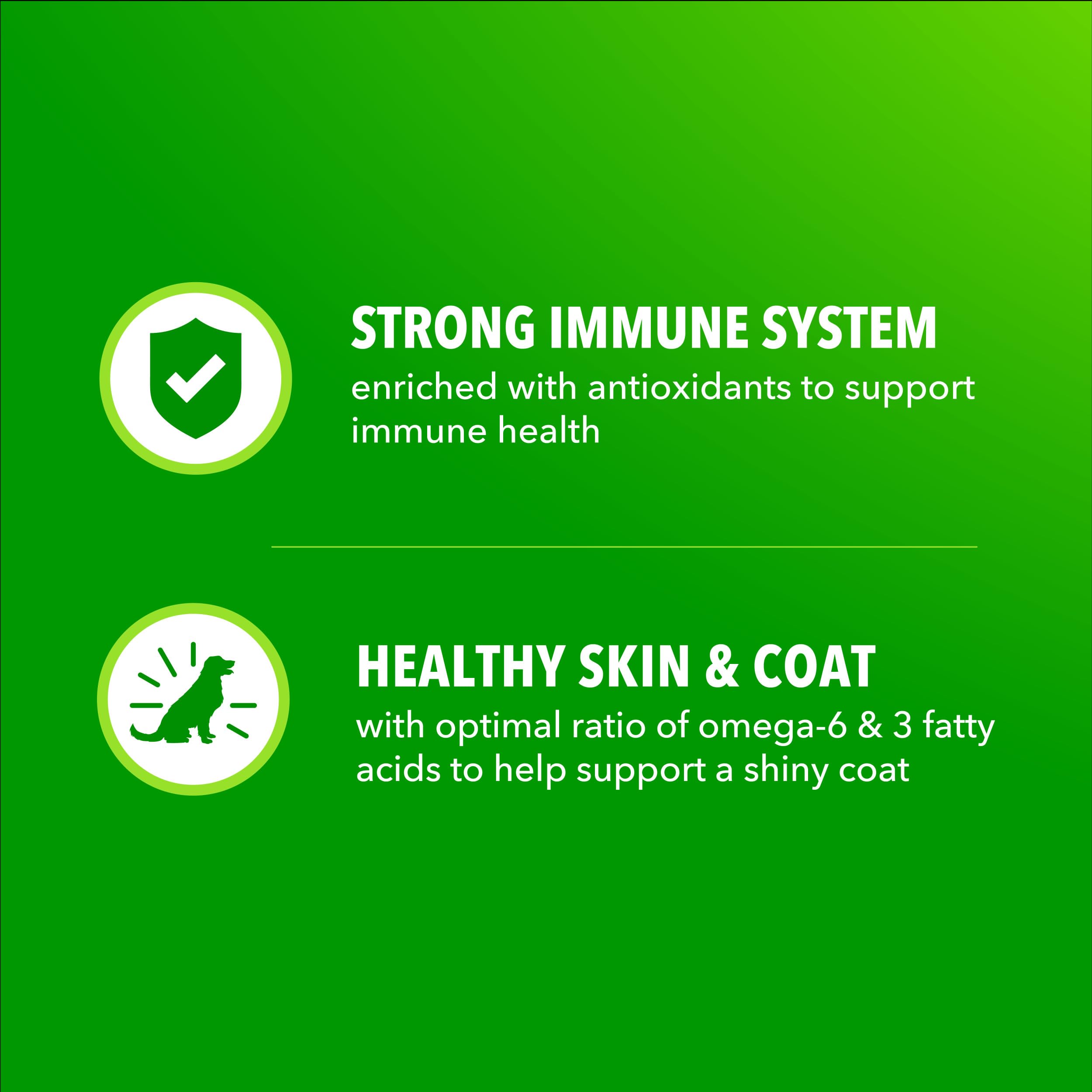 Real chicken ingredient highlighted in IAMS kibble primary protein source