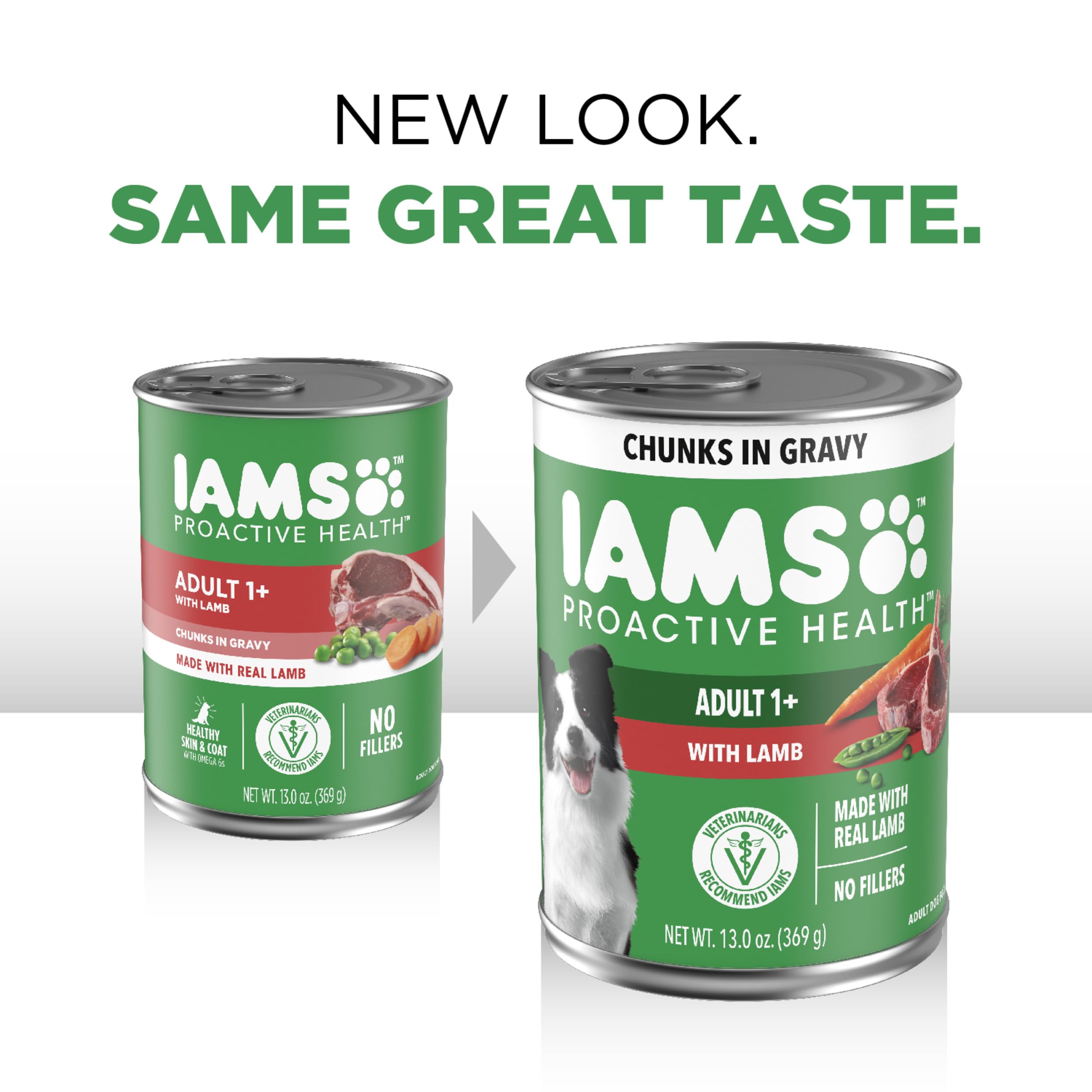 IAMS Proactive Health Lamb Chunks in Gravy served in a bowl with savory aroma