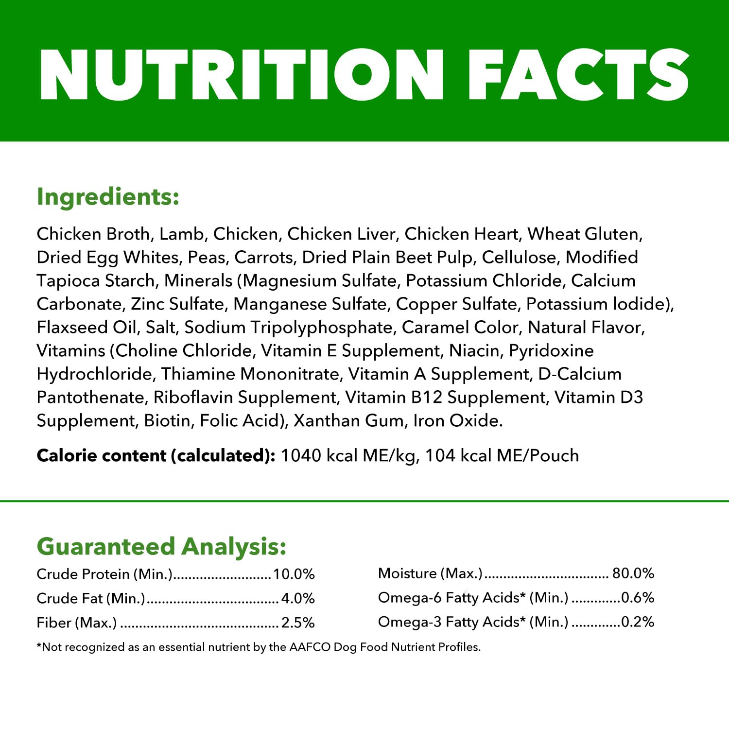 IAMS Proactive Health pack includes sixteen pouches for easy meal planning.
