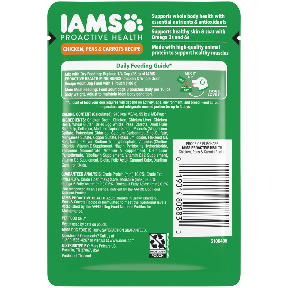 IAMS Proactive Health wet dog food topper for dry dog food to enhance meals