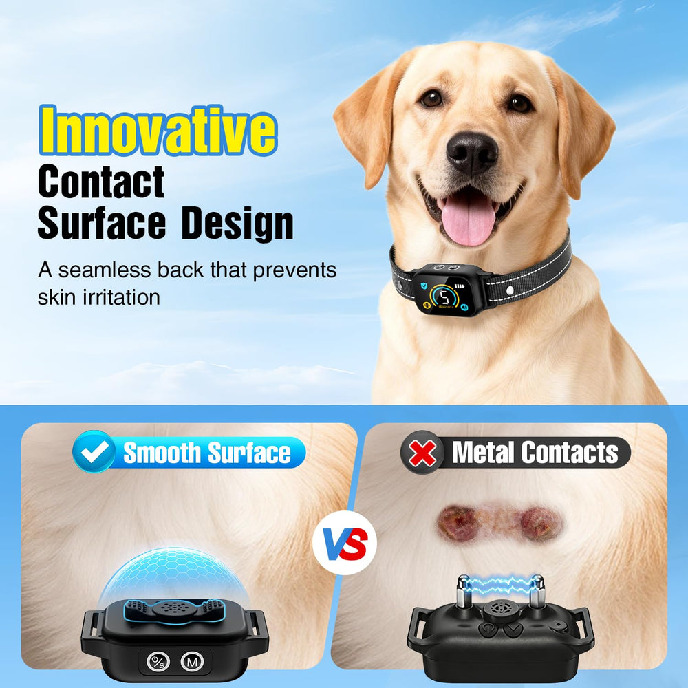 ianciu bark collar pink featuring vibration mode supports calm correction.