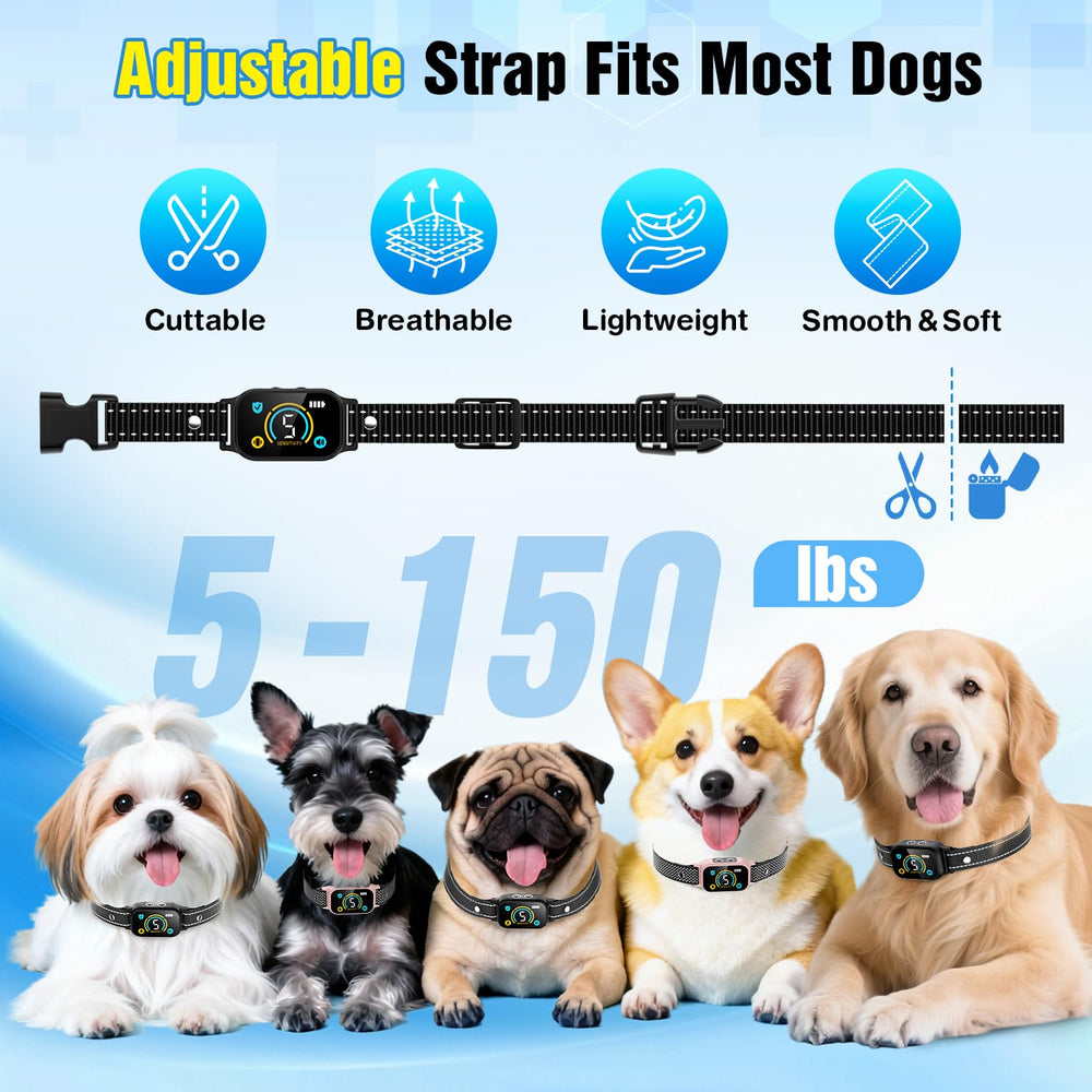 ianciu anti-bark device pauses after seven reps to reduce stress.