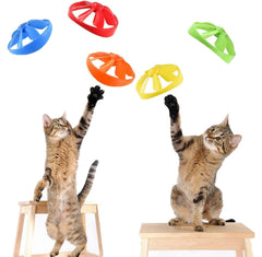 IAXSEE cat launcher blue set for safe hunting-inspired play.