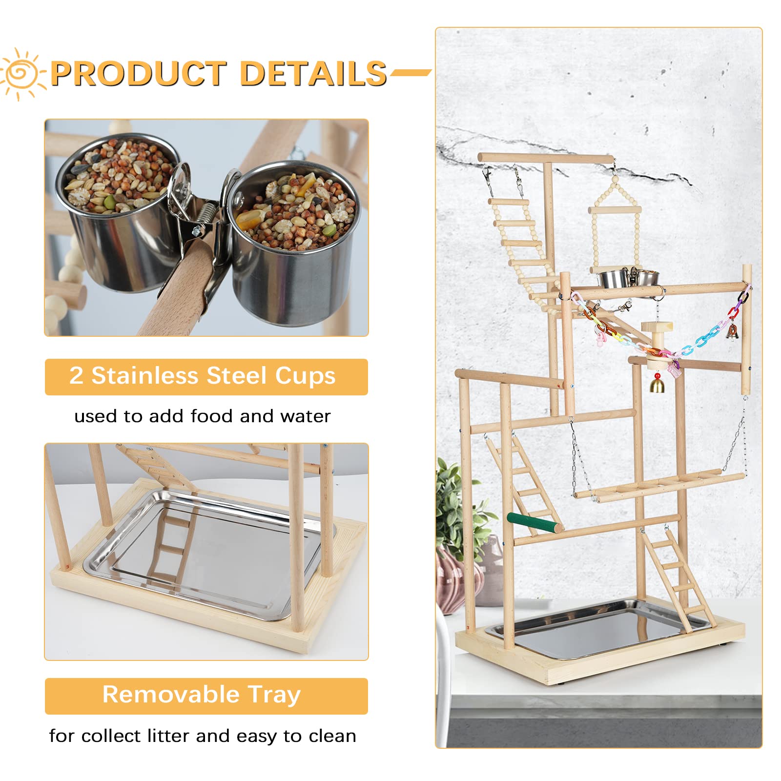 Ibnotuiy playstand assembly image highlighting screw-connected joints.