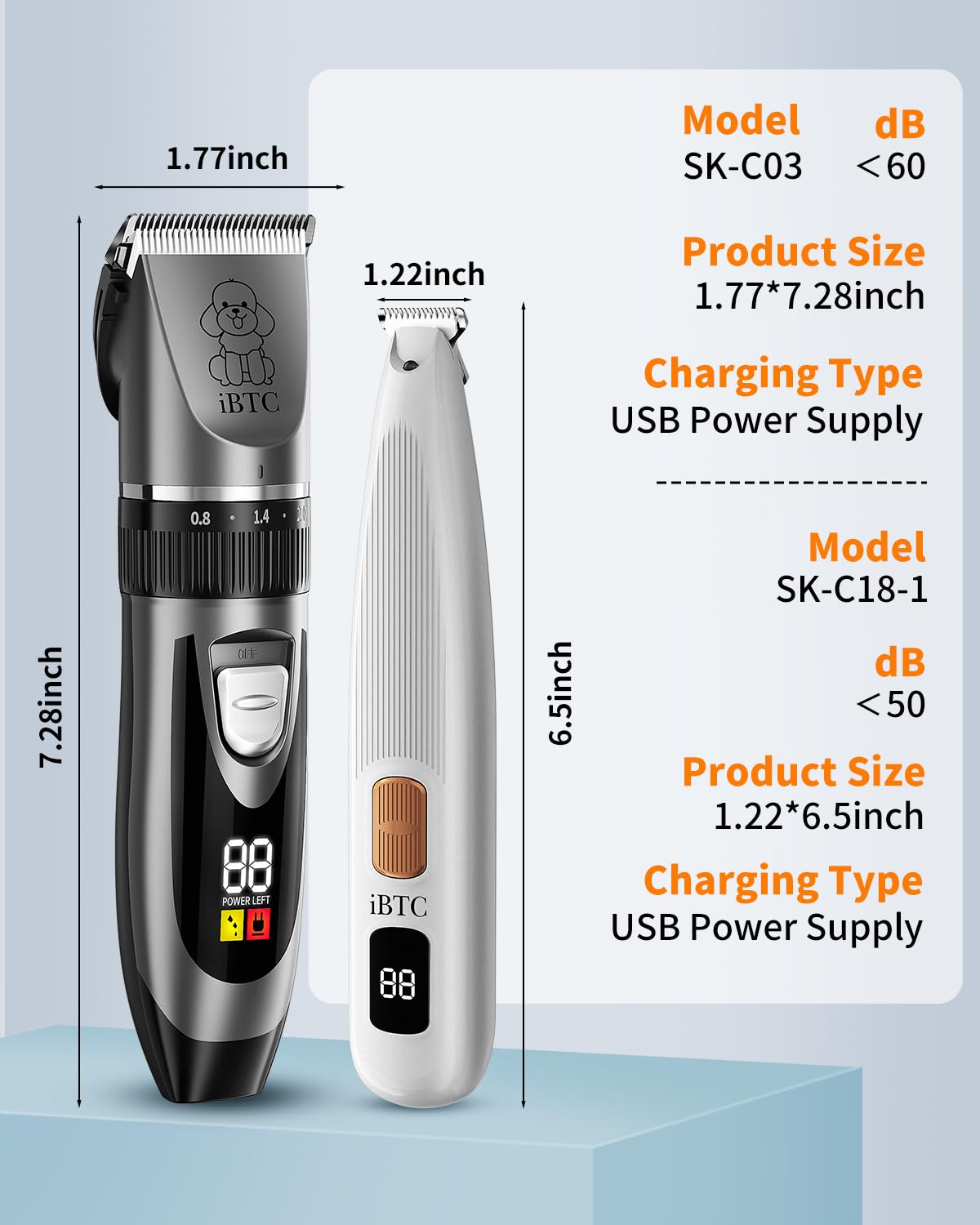 ibtc cleaning brush, comb and scissors included for maintenance
