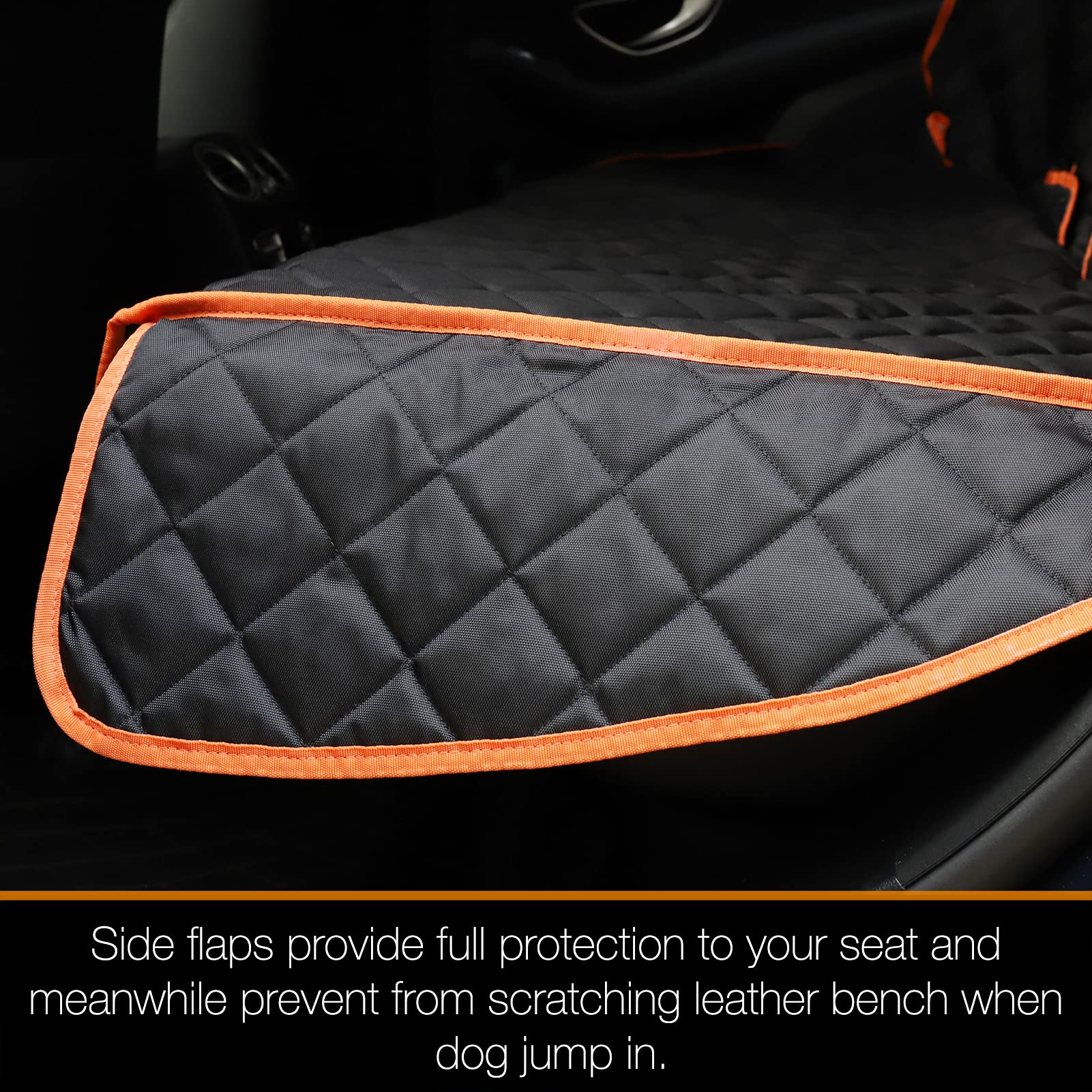 iBuddy armrest openings and belt access promote safer, tidier rides