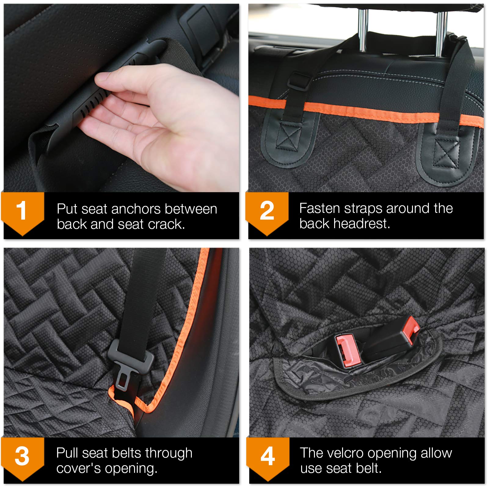 iBuddy back seat protector prevents mud, hair and messes for peace of mind