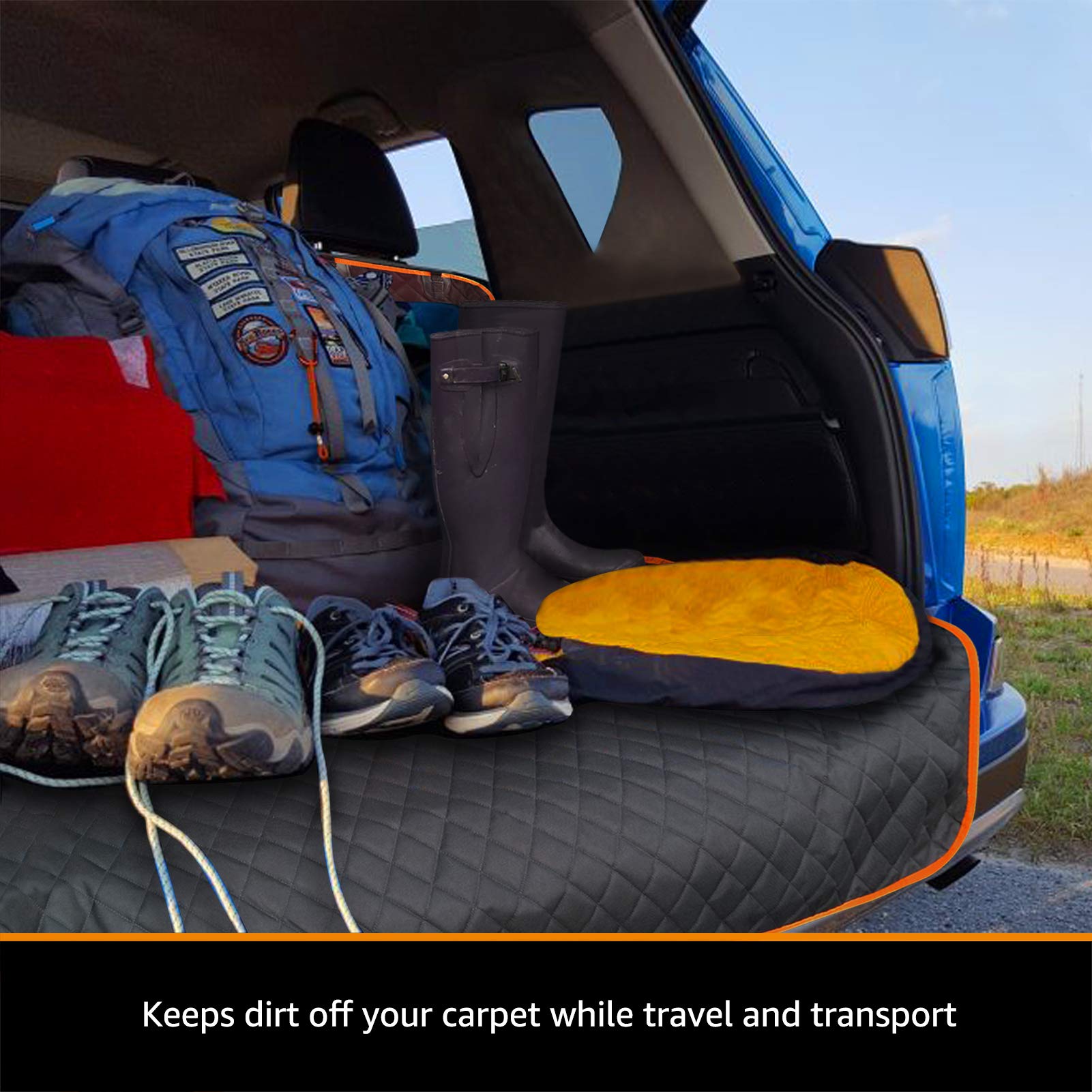 iBuddy Cargo Liner bumper protection guards your car and side panels.