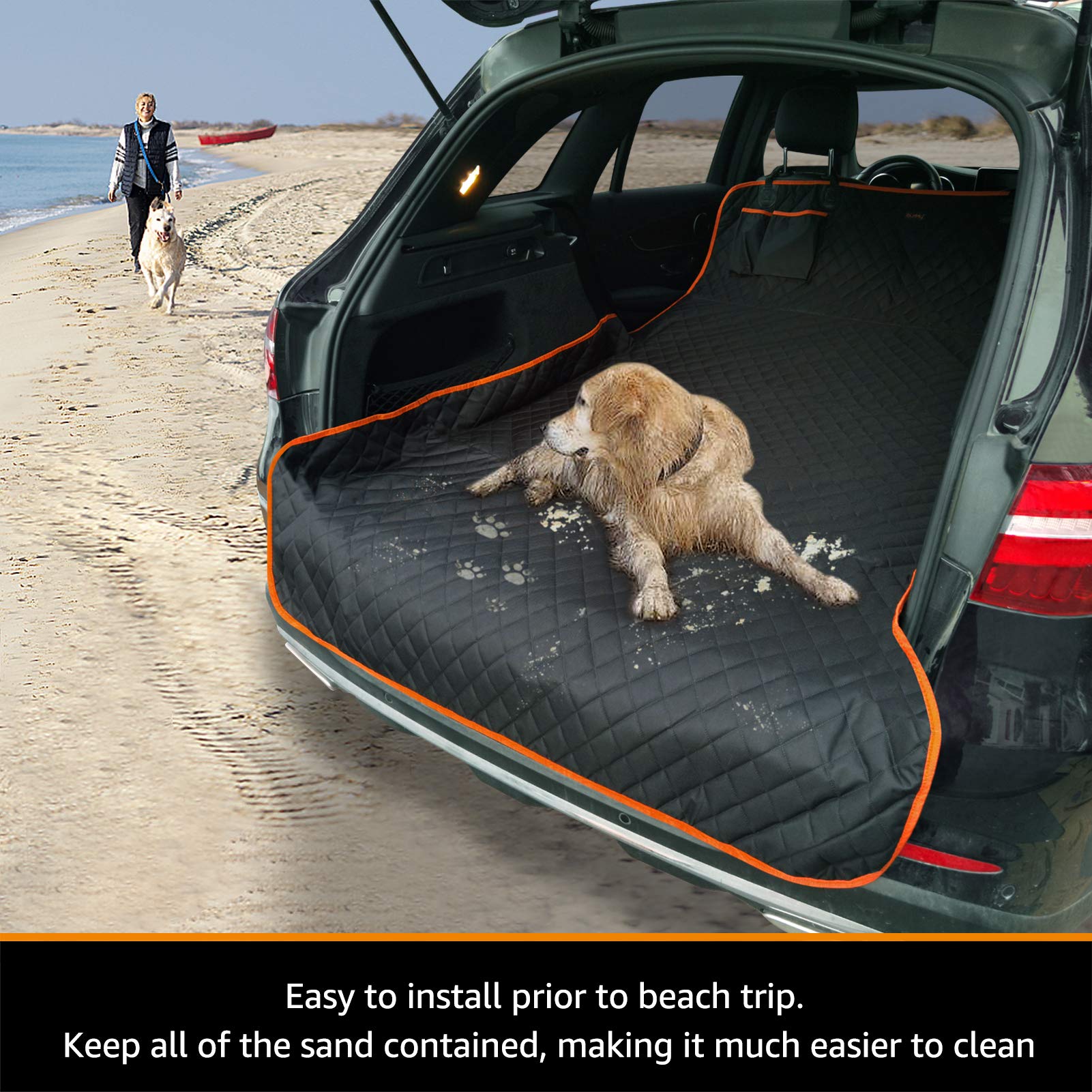 iBuddy Cargo Liner non-slip backing prevents shifting for safer rides.