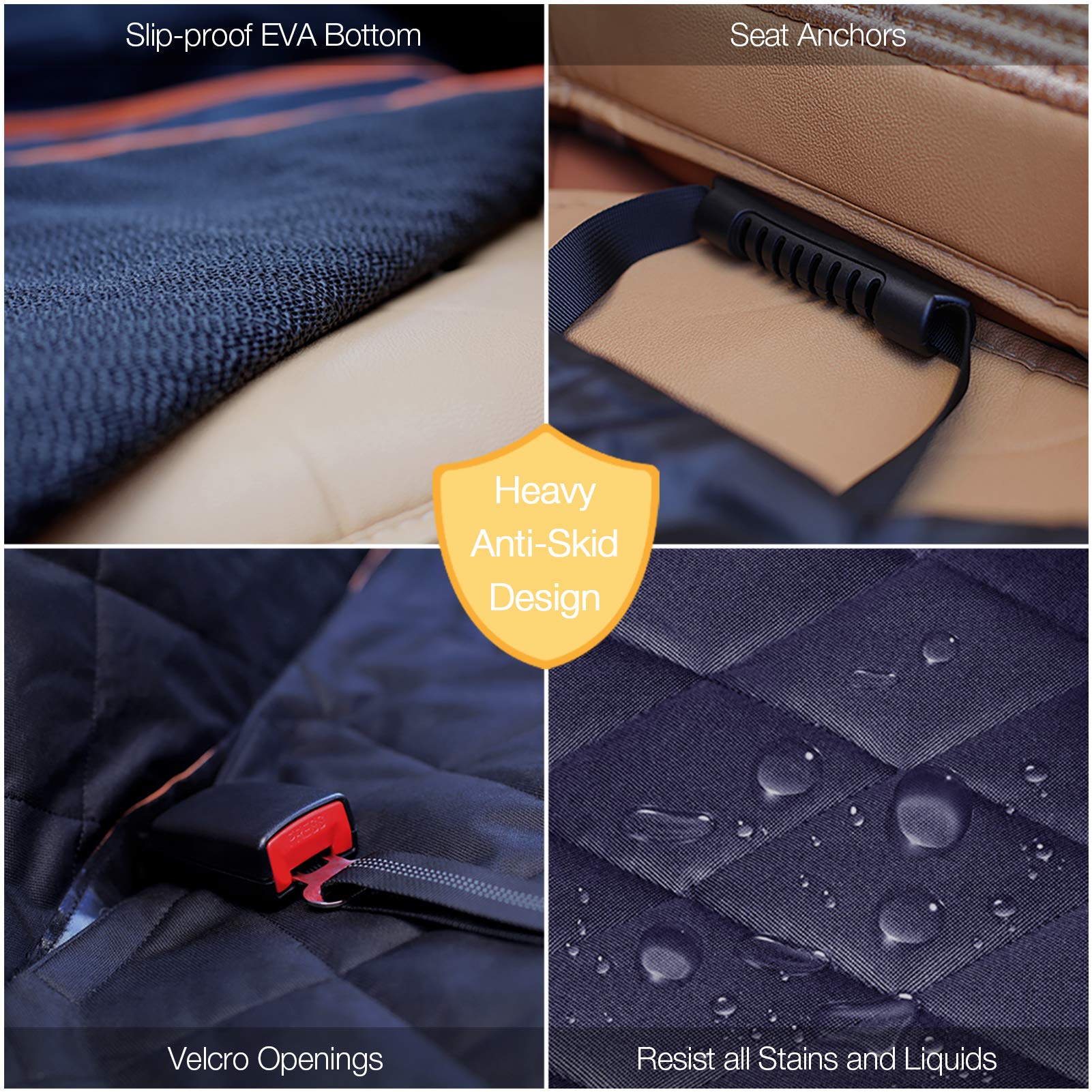 ibuddy quick install washable dog seat cover for easy setup