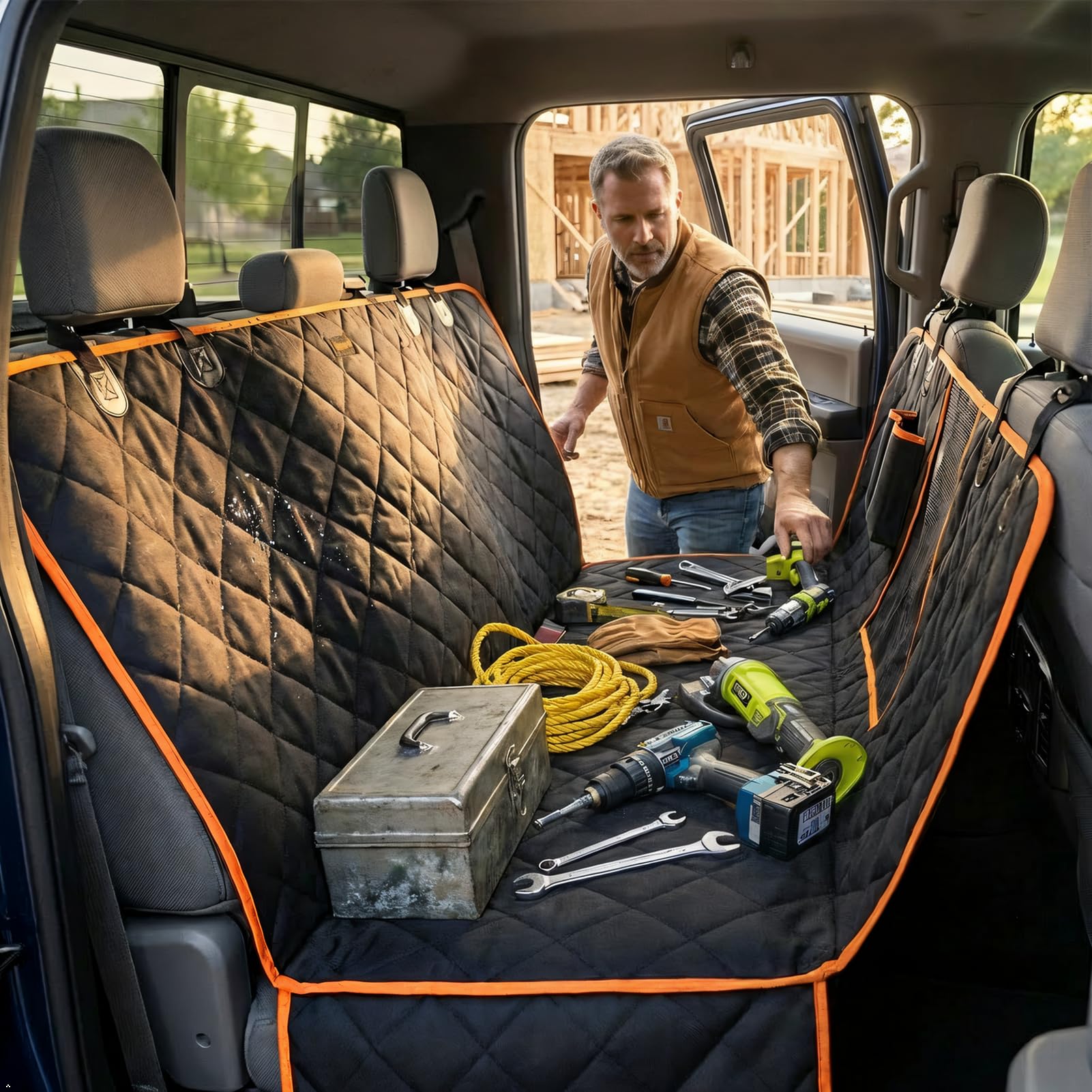 ibuddy waterproof dog seat cover backseat protects from mud and spills