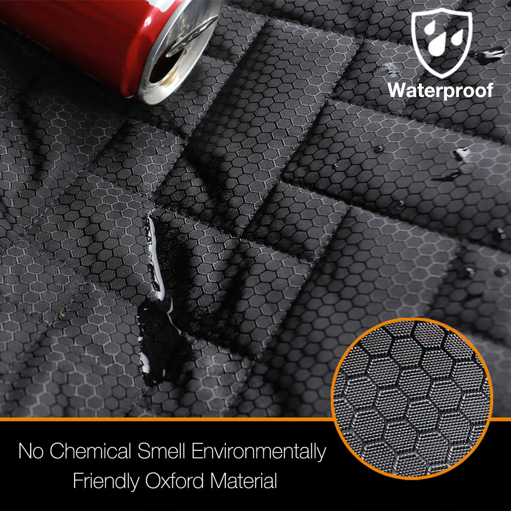 iBuddy waterproof mudproof back seat cover blocks spills and dirt.