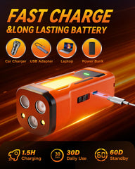 iBurr bark deterrent with LED flashlight for nighttime training.