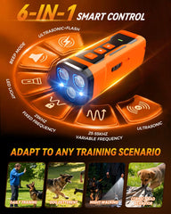 iBurr dog bark deterrent in remote operation mode for distance training.
