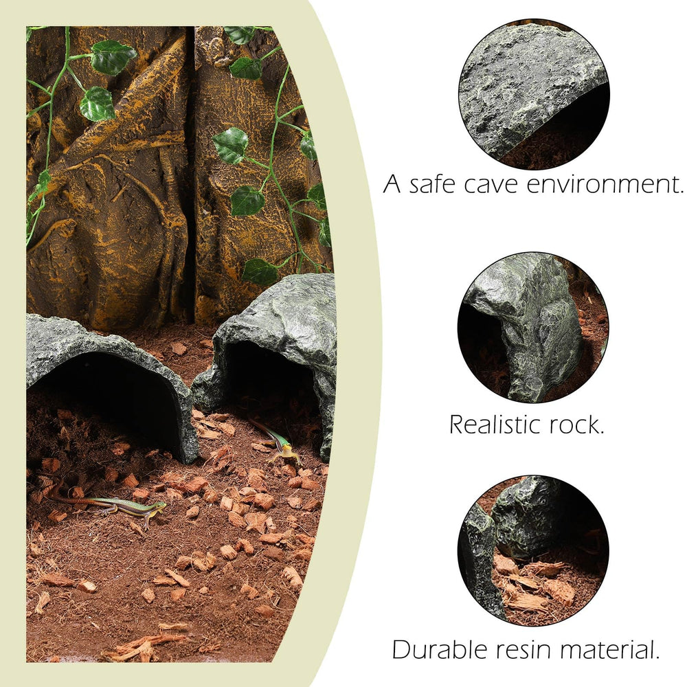 IBWell resin hide is easy to clean and algae-resistant for tanks.