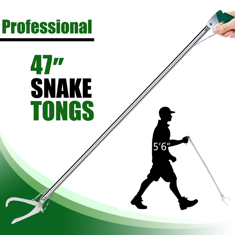 IC ICLOVER auto-lock snake tongs provide firm grip and release control.