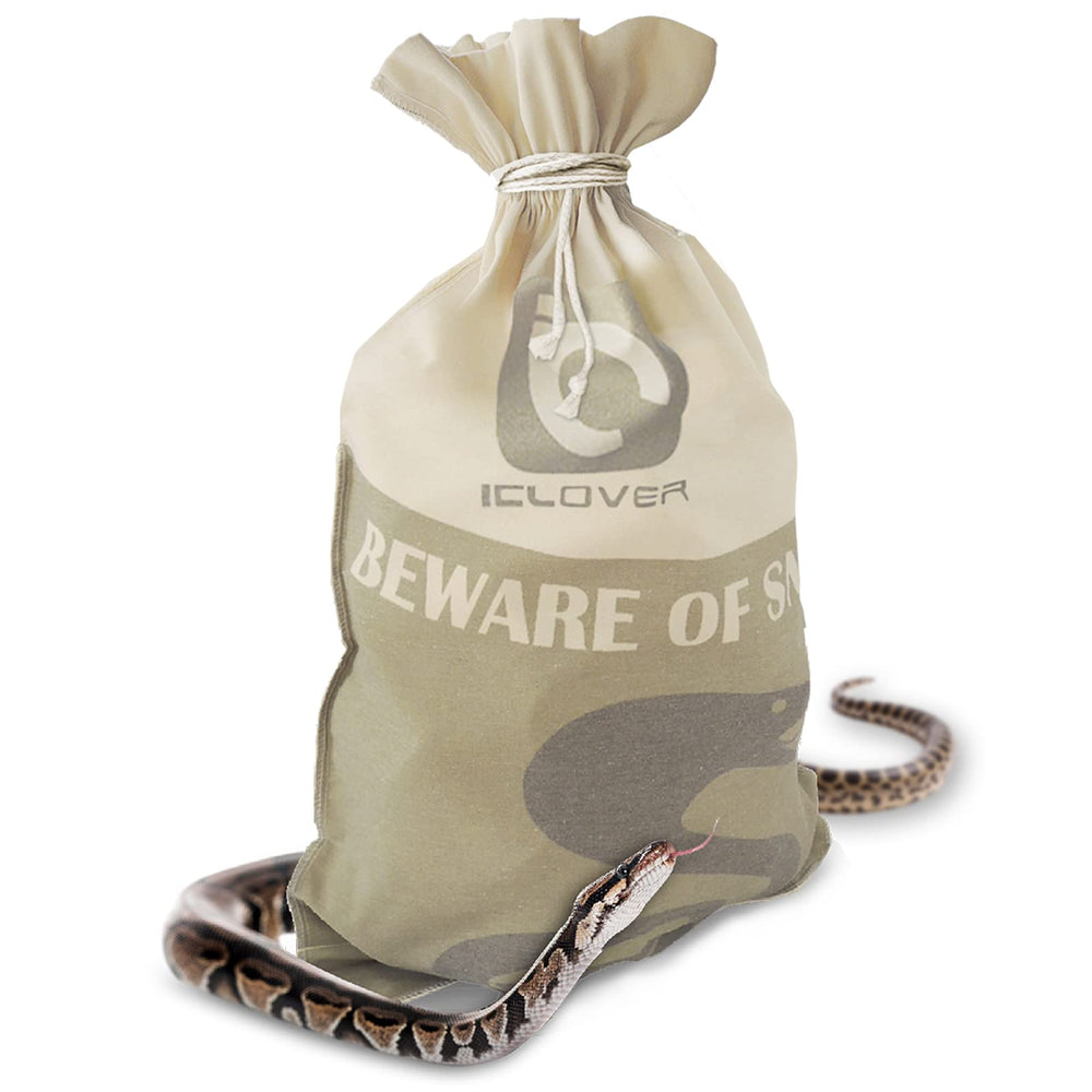 IC ICLOVER snake bag with drawstring closure for secure transport.