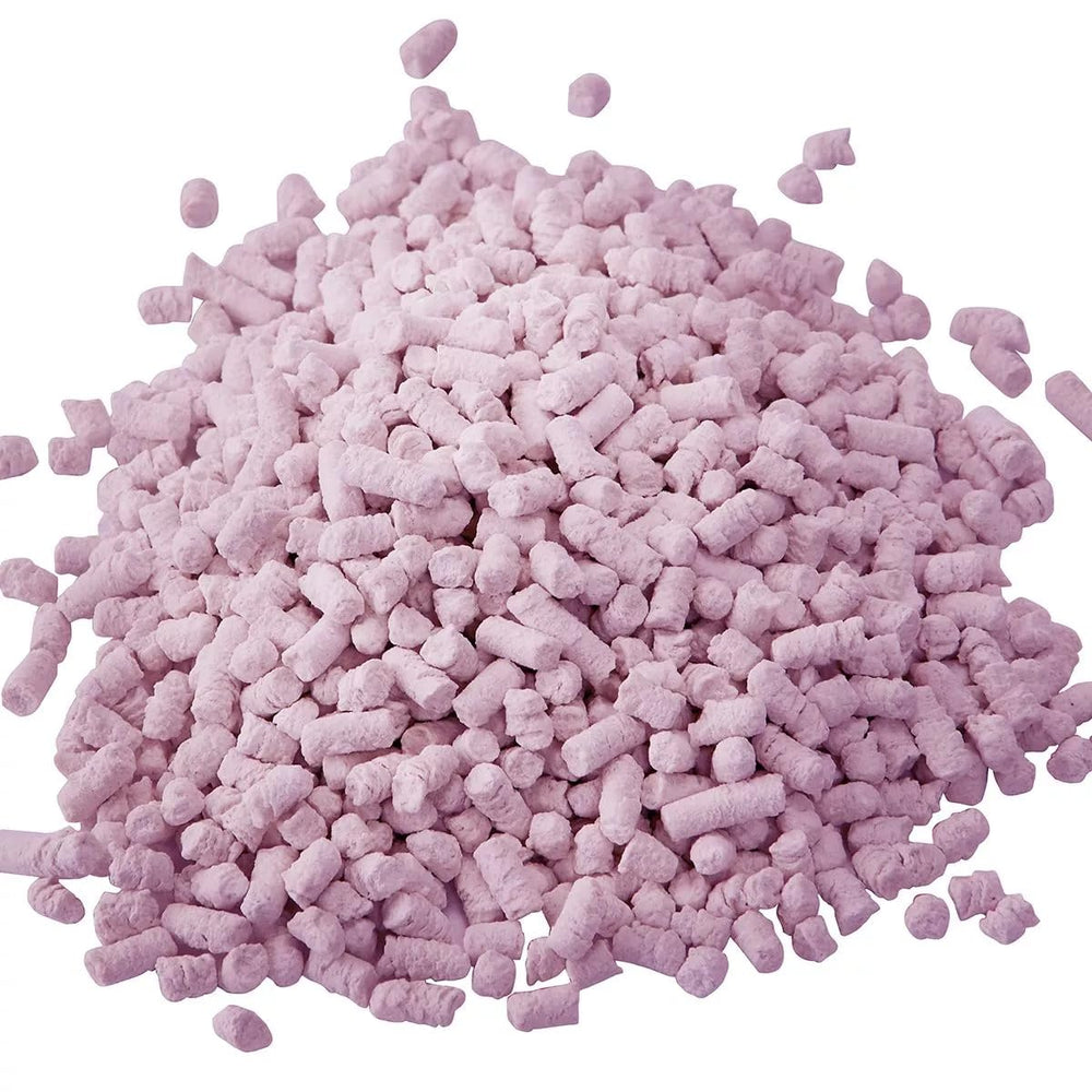 IceCap color changing media pellet-size close-up shows low-dust pellets for aquariums
