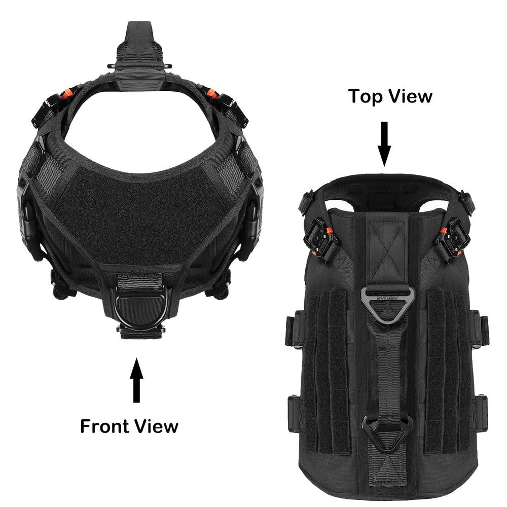 Close-up of 6 quick-release buckles and 7 adjustment points for easy fit.