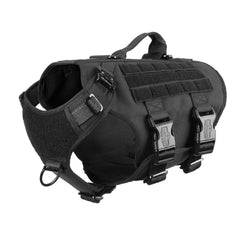 ICEFANG GN3 front view harness with no-pull front clip for controlled walks.