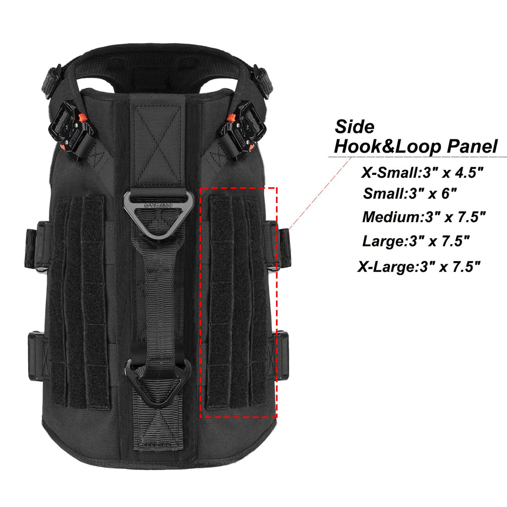 Back panel showing Velcro ID patch area on ICEFANG GN3.