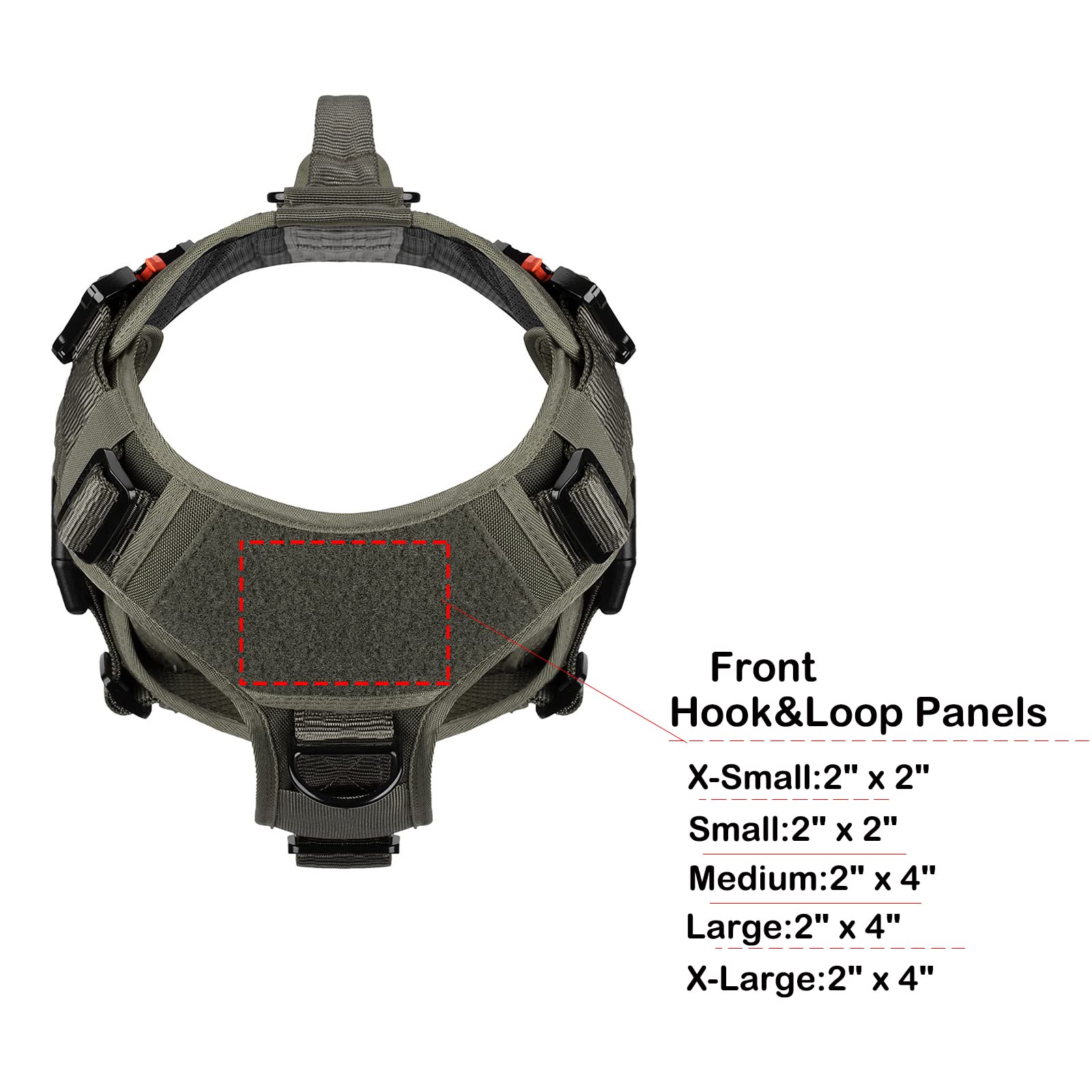 ICEFANG GN3 Ranger Green harness in use during daily walks and training.