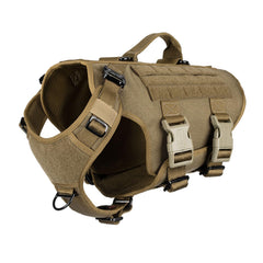 Icefang GN3 tactical dog harness front view for quick control on walks
