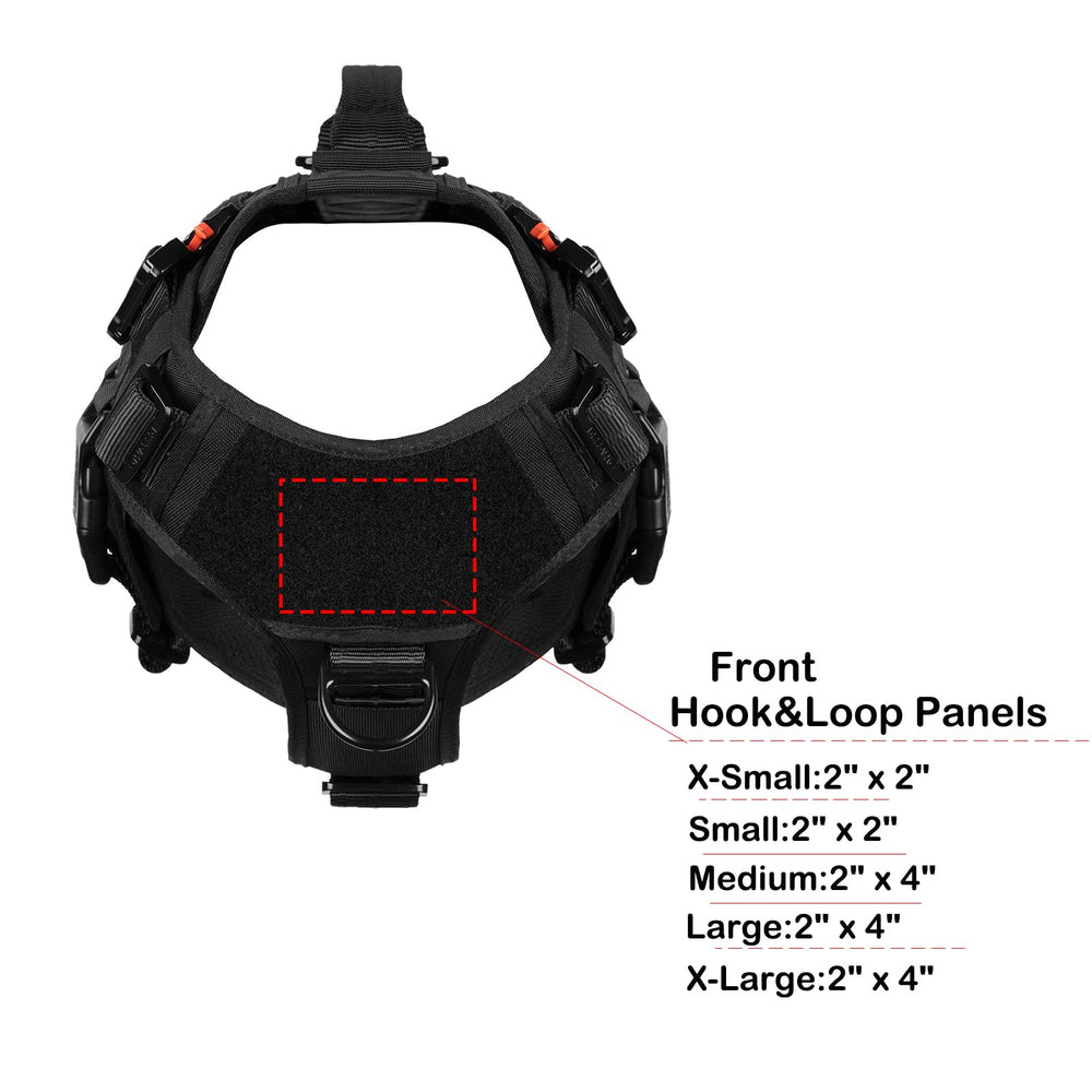 ICEFANG GN3 patch area on chest for ID patches and visibility.