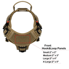 ICEFANG Tactical Dog Harness close-up buckles for quick on-off fitting.