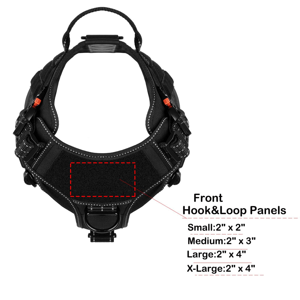 ICEFANG Two leash clips support secure control and training.