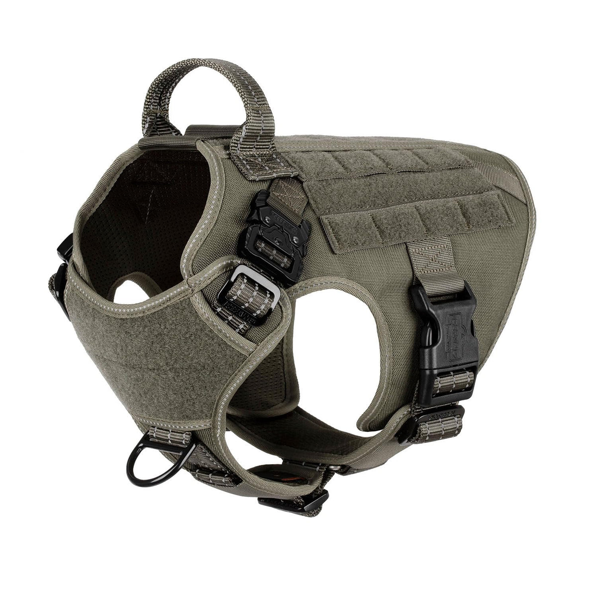 ICEFANG Tactical Dog Harness Medium, front view, enhances control during daily walks.