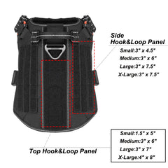 ICEFANG Tactical Dog Harness XL buckle close-up featuring durable hardware.