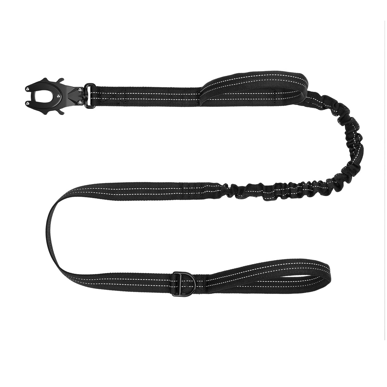 ICEFANG Tactical leash with front handle for precise crowd control.