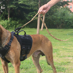 ICEFANG Tactical Dog Leash rear handle enables relaxed walking with more space.