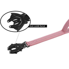ICEFANG Tactical Dog Leash shock-absorbing bungee cushions strong pulls.