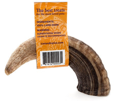 Icelandic+ Lamb Horn large 7-inch dog chewing, ideal for extended sessions