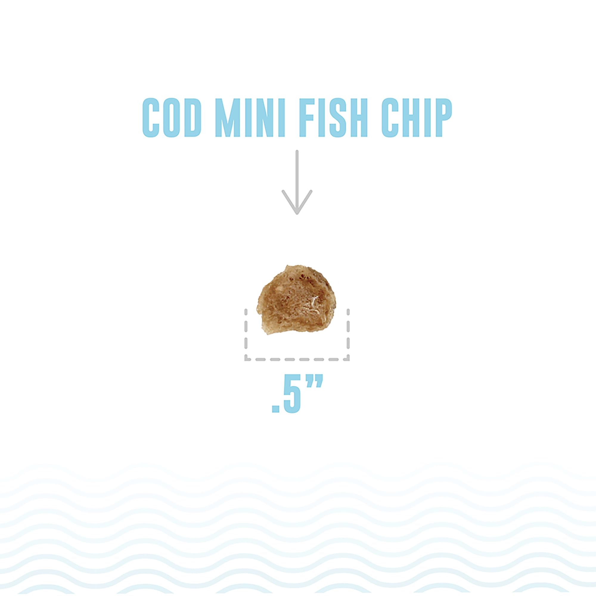 Icelandic+ Mini Fish Chips for small dogs, easy to portion and highly palatable.
