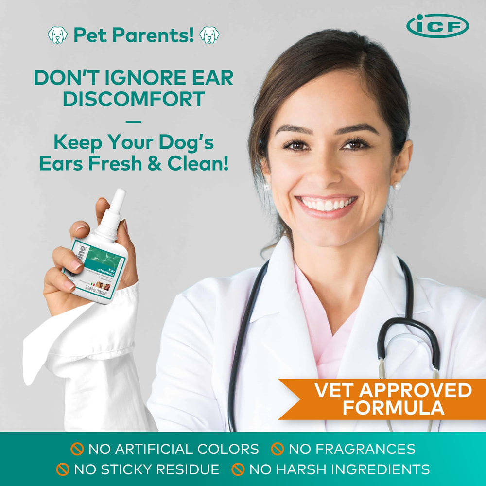 ICF Otodine odor-neutralizing action reducing ear smells.