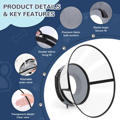 ICOYEA clear shield attached view provides unobstructed vision during daily activities