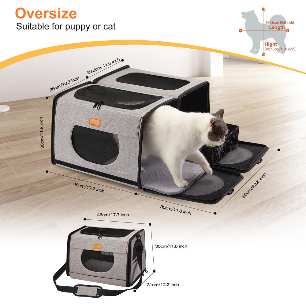 ICREATE.X zipper locks ensure pet safety during travel.