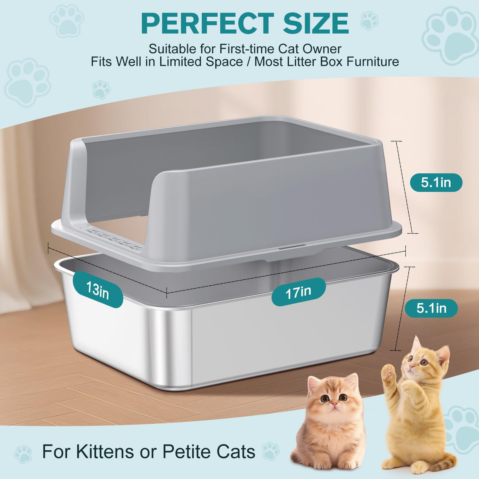 ICYAIR 2-Pack open-top view facilitates easy scooping and quick cleaning