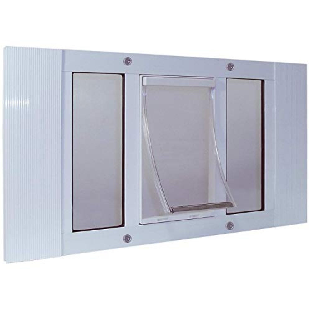 Ideal Pet Products aluminum sash window pet door with adjustable width for versatile home setups