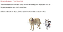 Ideal Pet Products window pet door flap in clear vinyl for pet visibility
