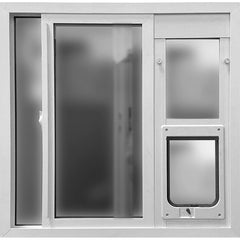 Ideal Pet Products Lexan flap is clear for visibility and safety.