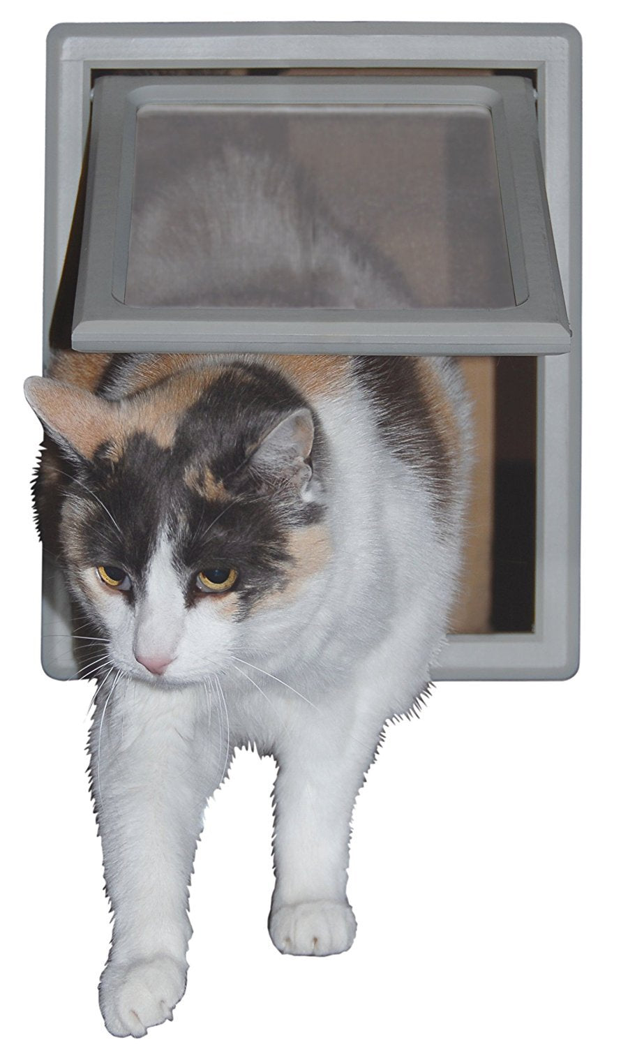 Ideal Pet Screen Fit Door magnet corners seal against bugs when closed.