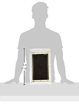 Ideal Pet Soft Flap Cat Door medium flap size 7x11.25 inches for mid-sized cats.